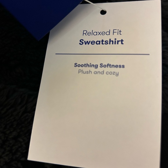 Joy Lab Relaxed Fit Plush Sweatshirt (Pouch Pockets) 3/4 Zipper NWT (MSRP $40) - Picture 3 of 5